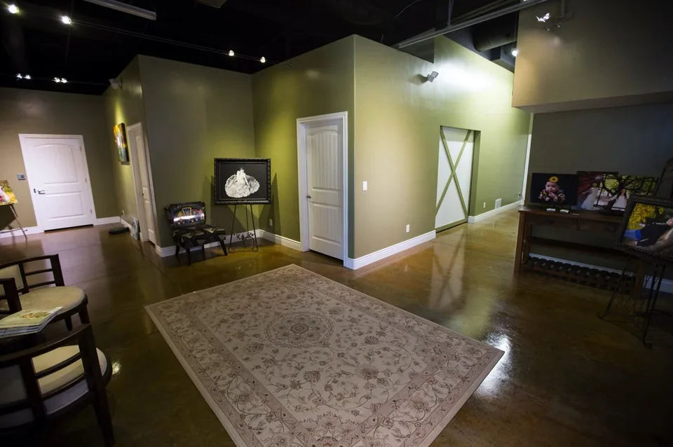 The studio entry way
